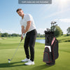 Lightweight Golf Cart Bag with 14-Way Divider Top and Cooler Pocket-Black