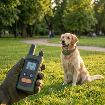PawHut Dog Training Collar with 3200Ft Remote Range, Anti Barking Device with 3 Modes, IPX7 Waterproof, Rechargeable