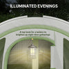 Outsunny 3000mm Waterproof Camping Tent, 5-6 Man Family Tent with Living and Bedroom, Carry Bag Included, Cream and Green