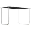 Outsunny 3 x 3(m) Mobile Pergola Kit, Portable Garden Gazebo with Wheels, Sandbags, Steel Frame, UV-Resistant