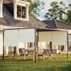 Outsunny 3 x 4m Outdoor Garden Pergola - Cream White
