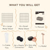 PawHut Pet Playpen DIY Small Animal Cage Metal Fence with Door, 22 Pieces, for Bunny Chinchilla Hedgehog Guinea Pig