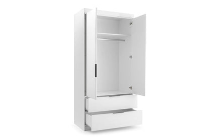 Mallorca Hinged Mirror Door Wardrobe 103cm (MALLORCA-103)