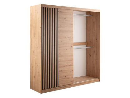 Mallorca Hinged Mirror Door Wardrobe 203cm (MALLORCA-203)