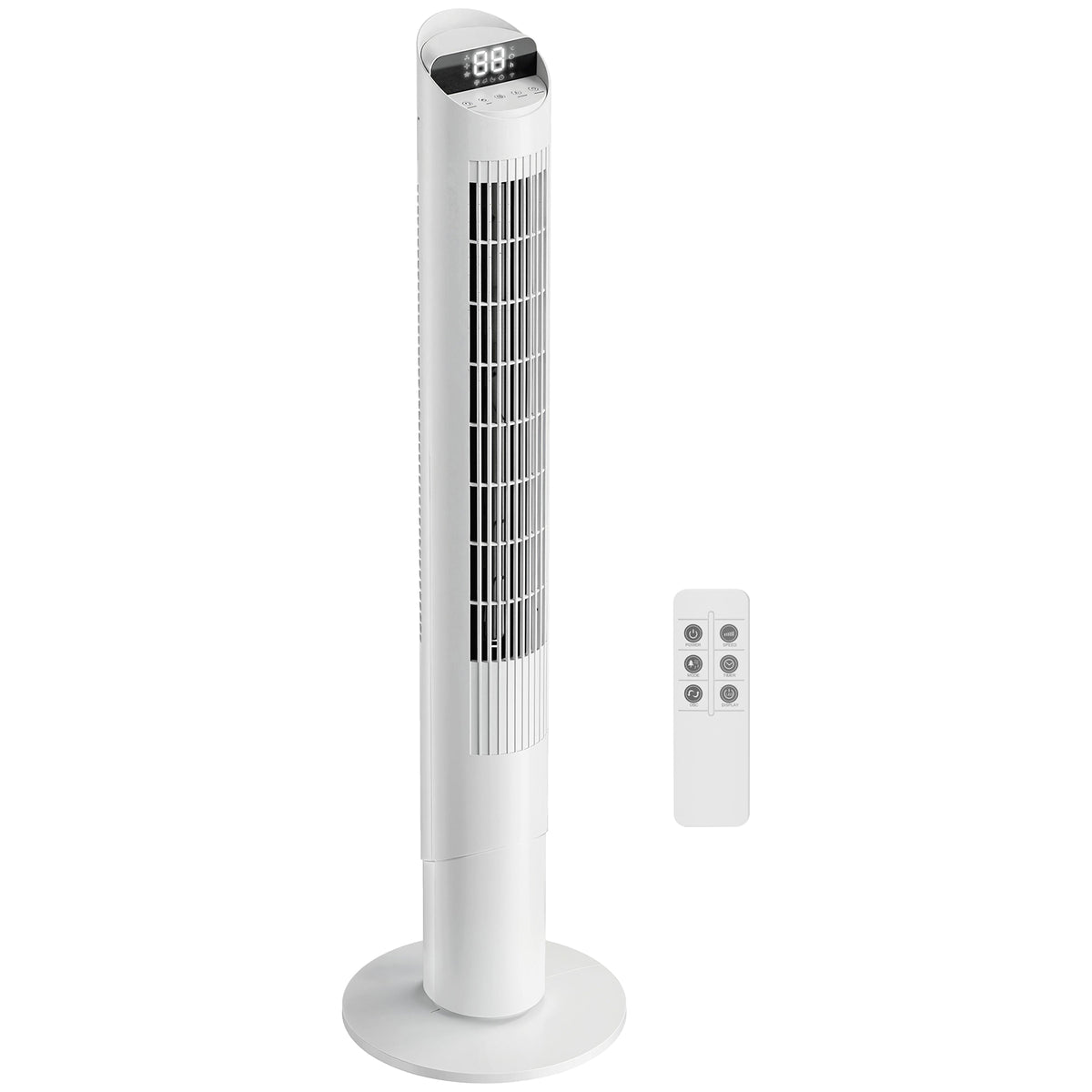 HOMCOM Tower Fan in White