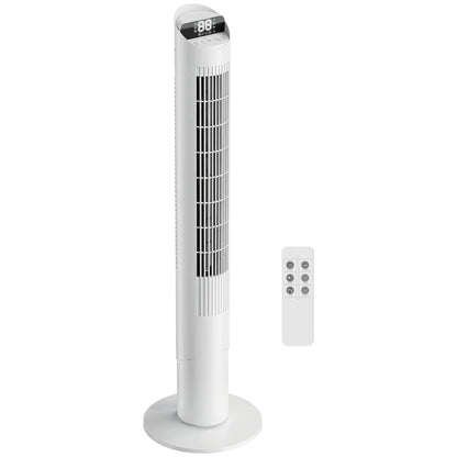 HOMCOM Tower Fan in White