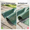 Outsunny 3 x 4m Waterproof Tarpaulin, 90GSM Tear-Resistant PE Tarp with Reinforced Grommets, UV Protected Cover