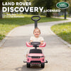AIYAPLAY Land Rover Discovery Licensed Baby Push Car, 2-in-1 Ride on Car with Push Handle and Safety Guardrail, Pink