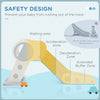 AIYAPLAY Foldable Kids Slide, Freestanding Baby Slide, for Ages 1.5-3 Years, Grey & Beige