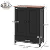 PawHut Pet Feeding Station with Raised Dog Bowls, Adjustable Panel, Hooks, Black