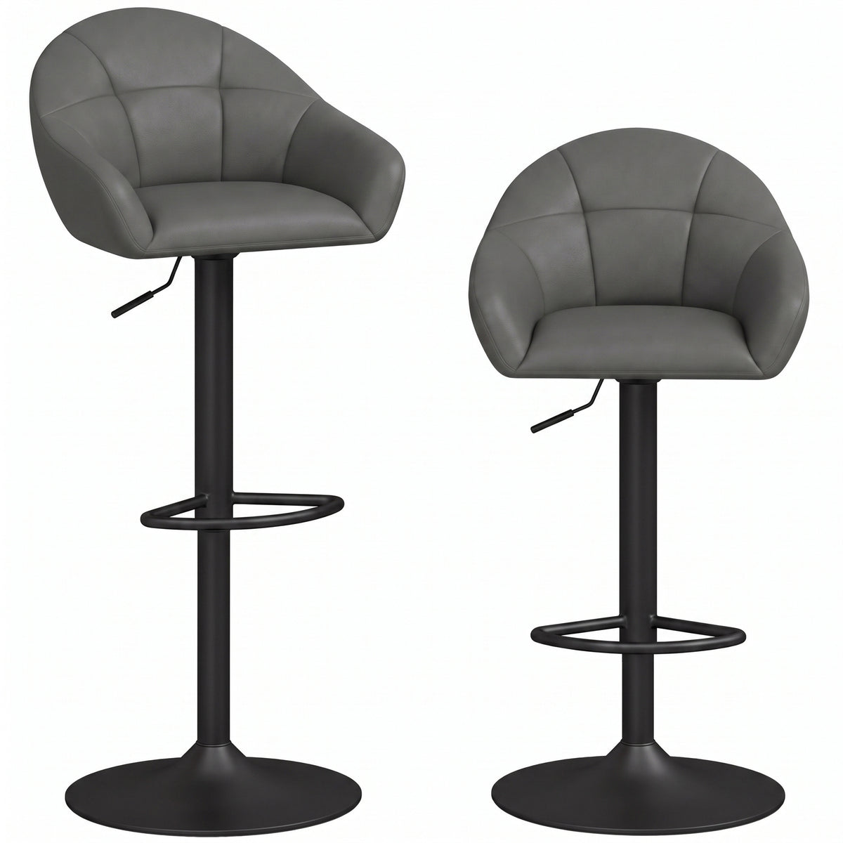 HOMCOM Bar Stools in Grey