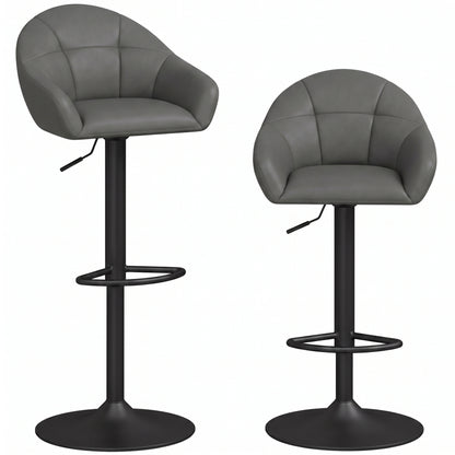 HOMCOM Bar Stools in Grey
