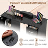 Manicure Table with 8 Metal Legs and Wrist Pad-Black