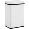 HOMCOM 40L Sensor Bin with Soft-Close Lid, Stainless Steel Automatic Touchless Motion Sensor Kitchen Bin, White