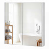 Medicine Cabinet with Mirror Wall Mounted Bathroom Cabinet-White