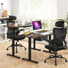 Mesh Office Chair with Adaptive Lumbar Support and Adjustable Headrest-Black