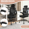 Mesh Office Chair with Adaptive Lumbar Support and Adjustable Headrest-Black