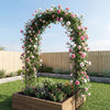 Metal Garden Arbor 103 x 49.5 x 223 CM Heavy-Duty Archway Decoration