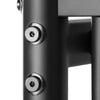 Metal Space-saving Loft Bed Frame with Full-length Safety Guardrail-Black