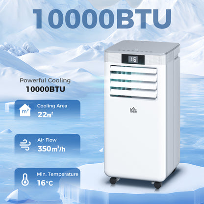 HOMCOM 10000 BTU Air Conditioning Unit in White