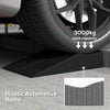 HOMCOM 2PCS Car Ramps, 3 Ton Low Entrance Plastic Curb Ramps with Anti-Slip Surface, Car Lift for Garage Workshop Cars SUVs Small Vans