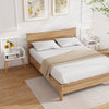 2-Tier Mid Century Modern Nightstand for Living Room Bedroom Set of 2-White