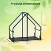 Mini Green House Metal Frame with Waterproof Bottom Mat and Wind Ropes-S