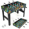 Mini Foosball Table 2-in-1 Game Table with Detachable Legs for Tabletop-Black