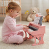 Mini Keyboard Piano for Kids 25 Keys Electric Piano with Music Stand and Microphone-Pink