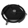 Mobile Automotive Tool Creeper with 3 Swivel Casters and 4 Compartments-Black