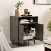 Modern Enclosure Cat Litter Box with Entry-Grey