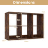 6-Cube Open Bookshelf with Anti-toppling Kit