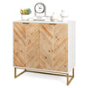 Modern Buffet Sideboard Cabinet Console Tablr with Storage-White