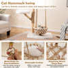 Modern Cat Tree for Indoor Adult Cats Large Kitten Tower-White