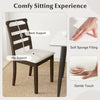 Modern Dining Chair Set of 4 Upholstered Farmhouse Chairs with Rubber Wood Frame