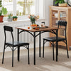 Modern Dining Table Set 3-Piece Kitchen Table Set-Rustic Brown