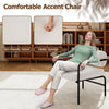 Modern Leisure Chair Velvet Upholstered Accent Chair-White