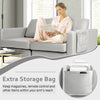 Modern 2-Seat Modern Sofa Couch with Detachable Remote Control Holder-Light Grey