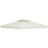 Outsunny Gazebo Replacement Canopy 3x3 m-Cream White