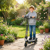 HOMCOM Foldable Electric Scooter, with LED Lights, for Ages 7-14 Years, Black