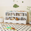 Multi-Bin Toy Storage Cabinet for Children's Room and Playroom-White
