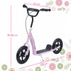 HOMCOM Kids Scooter Kick Scooter, with 12