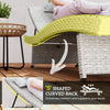 Outsunny Outdoor PE Rattan Sun Lounger, Folding Wicker Garden Lounger Recliner with 4-Level Adjustable Backrest, Rolling Sunbed Lounge Chair with Wheels, Non-Slip Legs for Balcony, Beach, Grey