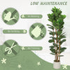 HOMCOM 180cm Artificial Fiddle Leaf Fig Tree - Green