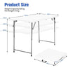 Portable Bi-fold Picnic Table with 3-Level Height Adjustment
