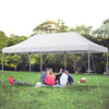 6 x 3m Pop Up Gazebo with 3 Height Positions and Wheeled Storage Bag-White