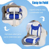 High Back Boat Seat with High-density Sponge Cushion-Blue