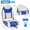 High Back Boat Seat with High-density Sponge Cushion-Blue