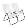 Adjustable Reclining Folding Chair with 7-Level Backrest-2 Pack
