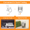 Adjustable Reclining Folding Chair with 7-Level Backrest-2 Pack